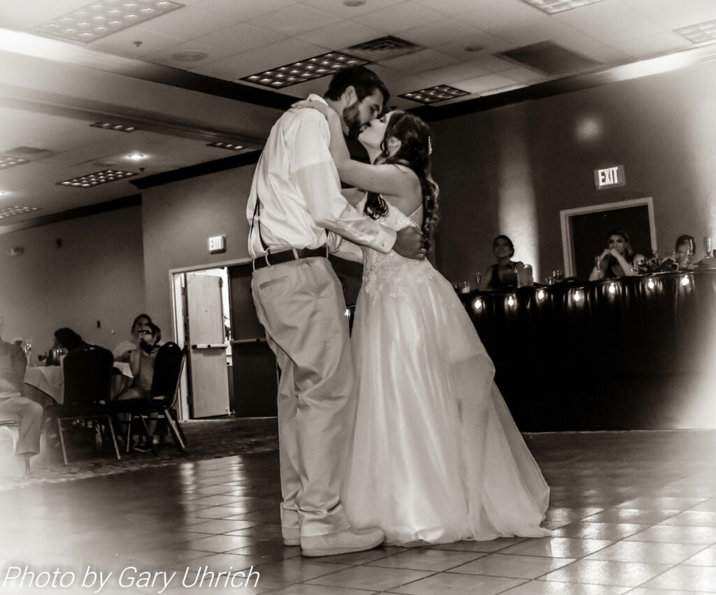 Black and White Photo First Dance