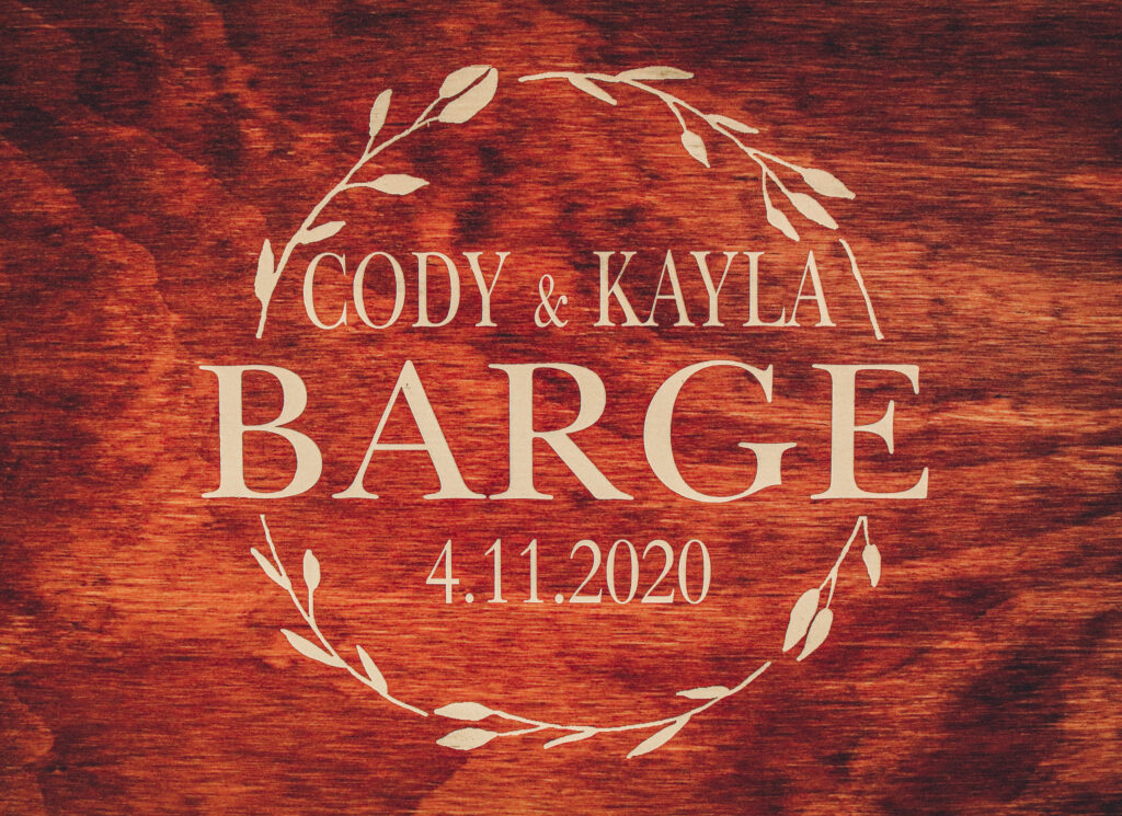 Kayla Cody Wedding DJ Nebraska Wedding Sign