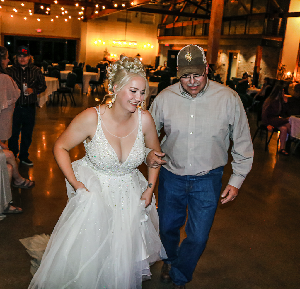 Wedding DJ Wedding Planner Best DJ Highly Recommended DJ Bride Groom Gering Scottsbluff Nebraska Dancing Wedding Dress